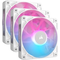 Corsair iCUE LINK RX120 RGB Triple, Gehäuselüfter weiß, 3er Pack, inkl. Hub