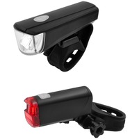 FISCHER Fahrrad Batterie LED-Beleuchtungsset 20 Lux, LED-Leuchte 