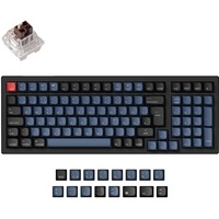 Keychron K4 Pro, Gaming-Tastatur schwarz/blaugrau, DE-Layout, Keychron K Pro Brown, Hot-Swap, Aluminiumrahmen, RGB