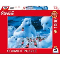 Schmidt Spiele Coca-Cola - Polarbären, Puzzle 1000 Teile