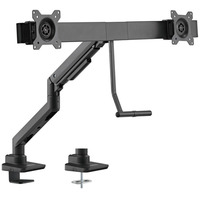 goobay Doppel-Monitorhalterung Office schwarz
