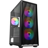 Sharkoon VK4 Rainbow , Tower-Gehäuse schwarz, Tempered Glass