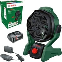 Bosch Heimwerken & Garten UniversalFan 18V-1000, Ventilator grün/schwarz, mIt Akku und Ladegerät, POWER FOR ALL ALLIANCE