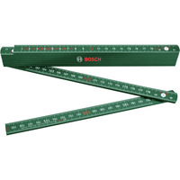 Bosch Holzgliedermaßstab 2m Zollstock, Messlatte grün