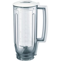 Bosch Mixeraufsatz MUZ6MX3, Kunststoff transparent/weiß, 1,5 Liter, für Küchenmaschine MUM6