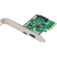 Digitus PCIe Karte USB Typ-C™ + USB A, Schnittstellenkarte 