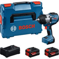 Bosch Professional Akku-Schlagschrauber GDS18V-1400 Professional, 18Volt blau/schwarz, 2 x Akku EXBA18V-5,5 Ah, in L-BOXX