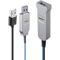 Lindy Fibre Optic USB 3.0 Kabel, Verlängerungskabel 30m