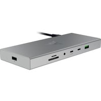 Razer USB 4 Dock - Mercury, Dockingstation silber, USB4, USB-A, USB-C, Gigabit LAN, HDMI, DP, PD