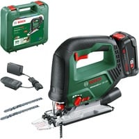 Bosch Heimwerken & Garten Akku-Stichsäge AdvancedSaw 18V-140, 18Volt grün, Li-Ionen Akku 2,0Ah, Koffer, POWER FOR ALL ALLIANCE