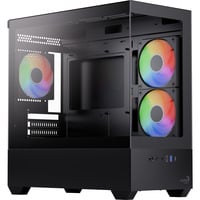Aerocool P300D-G-BK-v1, Tower-Gehäuse schwarz, Tempered Glass x 2