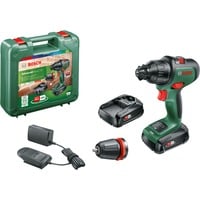 Bosch Heimwerken & Garten Akku-Schlagbohrschrauber AdvancedImpact 18 grün/schwarz, 2x Li-Ionen Akku 1,5Ah, Koffer, POWER FOR ALL ALLIANCE