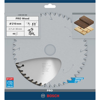 Bosch Professional PRO Wood Kreissägeblatt, Ø 210mm, 48Z Bohrung 30mm, für Kapp- & Gehrungssägen