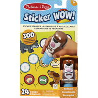 Spin Master Melissa & Doug - Sticker WOW! Hund Aufkleberstempel & Block, Basteln