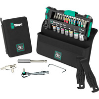 Wera Bicycle Set 3 A, 2025, Werkzeug-Set schwarz/grün, 40-teilig, inkl. Umschalt-Bitknarre, 1/4"