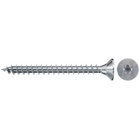 fischer Spanplattenschraube ClassicFast II 4,0x45 Senkkopf TX 1000 Stück, mit Vollgewinde, verzinkt