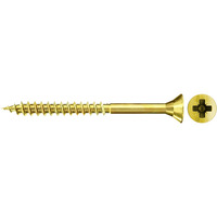 fischer Spanplattenschraube ClassicFast II 5,0x100 Senkkopf PZ 100 Stück, mit Teilgewinde