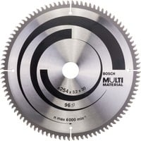 Bosch Professional PRO Multi Material Kreissägeblatt, Ø 254mm, 96Z Bohrung 30mm, für Kapp- & Gehrungssägen