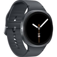 SAMSUNG Galaxy Watch8, Smartwatch dunkelgrau, 44 mm, Sport Band M/L