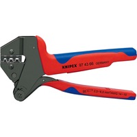 KNIPEX Crimp-Systemzange 97 43 66 EVO, Crimpzange rot/blau, für MC4 EVO 2 Solar-Steckverbinder