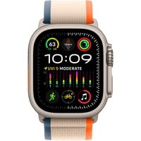 Apple Watch Ultra 2, Smartwatch orange/beige, 49 mm, Trail Loop, Titangehäuse, Cellular