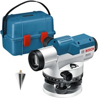 Bosch Optisches Nivelliergerät GOL 32 G Professional blau, Koffer, Maßeinheit 400 Gon