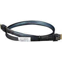 ICY BOX Kabel SlimSAS 4i SFF-8654  > SlimSAS 4i SFF-8654 schwarz, 50cm