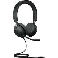 Jabra Evolve2 40 SE, Headset schwarz, Stereo, USB-C, MS