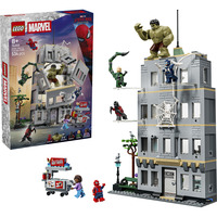 LEGO 76350 Marvel Super Heroes Großer Showdown: Spider-Man vs. Hulk, Konstruktionsspielzeug 