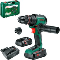 Bosch Heimwerken & Garten Akku-Bohrschrauber AdvancedDrill 18V-80 QuickSnap + Zubehör grün/schwarz, 2x Li-Ionen Akku 2,5Ah, Koffer, POWER FOR ALL ALLIANCE