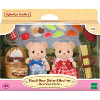 EPOCH Sylvanian Families - Biscuit Bären Geschwister Picknickspaß, Konstruktionsspielzeug 