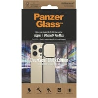 PanzerGlass ClearCase, Handyhülle transparent/schwarz, iPhone 14 Pro Max