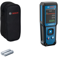 Bosch Professional Holzfeuchtemesser GMM 1-15 Professional blau/schwarz, 2x Batterien, Tasche