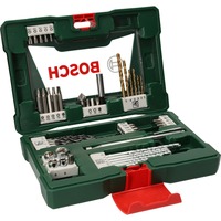 Bosch Heimwerken & Garten V-Line TiN-Bohrer- und Bit-Set, 48-teilig, Bohrer- & Bit-Satz grün, mit Magnetstab