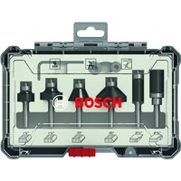 Bosch Professional Rand- und Kantenfräser-Set, 6-teilig 1/4"-Schaft