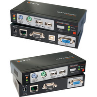 Lindy Cat.5 KVM Extender Combo 300, KVM-Switch PS/2, USB & VGA