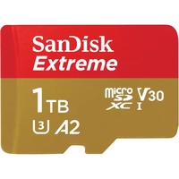 SanDisk Extreme 1 TB microSDXC, Speicherkarte UHS-I U3, Class 10, V30, A2
