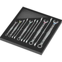 Wera 9735 Schaumstoffeinlage 6007 Joker Set 1, Schraubenschlüssel schwarz/mehrfarbig, 12-teilig, für Tool Rebel Werkstattwagen