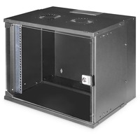 Digitus Wandgehäuse SOHO PRO , IT-Schrank schwarz, 9 Höheneinheiten