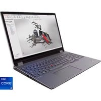 Lenovo ThinkPad P16 G2 (21FA0045GE), Notebook grau/schwarz, Intel® Core™ i9-13980HX, NVIDIA RTX 3500, 64 GB DDR5, 1 TB (1 TB SSD), Windows 11 Pro 64-Bit