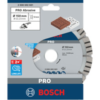 Bosch Professional PRO Abrasive Diamanttrennscheibe, Ø 150mm Bohrung 22,23mm