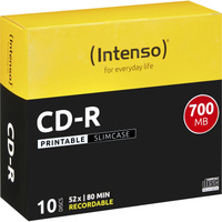 Intenso CD-R 700 MB, CD-Rohlinge 52fach, 10 Stück