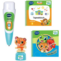 VTech MagiBook Story'Friends inkl. Buch Tagesabläufe Lernstufe 1, Lernspielzeug 