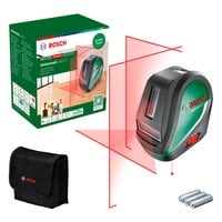 Bosch Heimwerken & Garten Kreuzlinienlaser UniversalLevel 3 grün/schwarz, rote Laserlinien, Reichweite 10 Meter