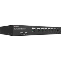 Lindy 8 Port DisplayPort 1.2 & USB 2.0 KVM Switch, KVM-Switch schwarz