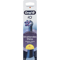 Oral-B Oral-B iO Strahlendes Weiss 4er, Aufsteckbürste schwarz, Für eine aufhellende Reinigung