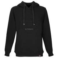 ALTERNATE ATTAX Hoodie (Logo geprägt) M, Pullover schwarz