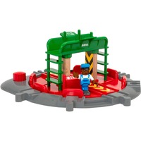 BRIO World Lok-Drehscheibe mit Kontrollbrücke, Bahn