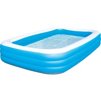 Bestway Family Pool "Blue Rectangular Deluxe", Schwimmbad blau/weiß, 305cm x 183cm x 56cm