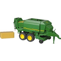 bruder 02017 John Deere Großballenpresse, Modellfahrzeug grün/gelb